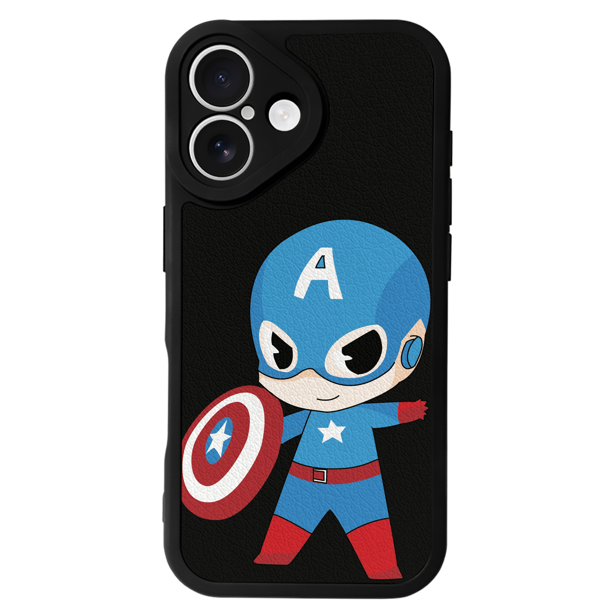 （画像用） アベンジャーズ The Avengers 【iPhone 16シリーズ対応】シリコンスマホケース（レザー調） 材質：シリコン